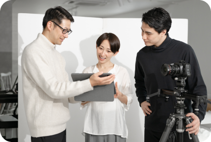 撮影現場の様子